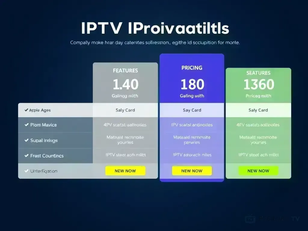 Visual comparison of Eternal TV pricing tiers