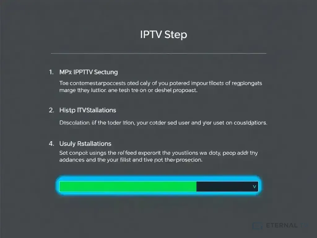 Step-by-step setup process for Eternal TV